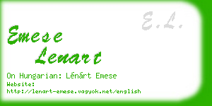 emese lenart business card